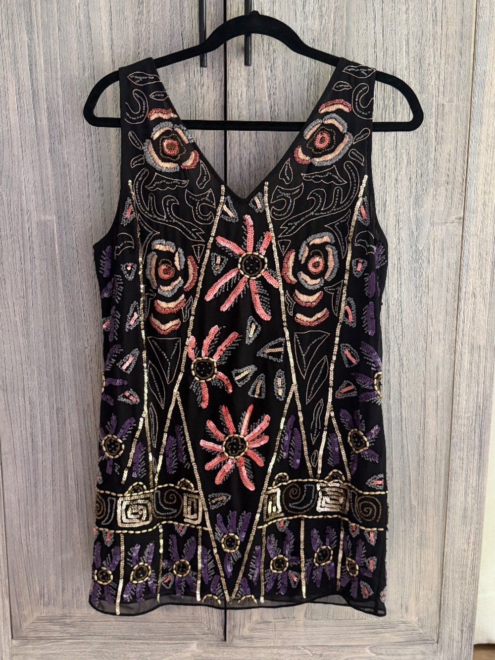 Free People Beaded Mini Dress